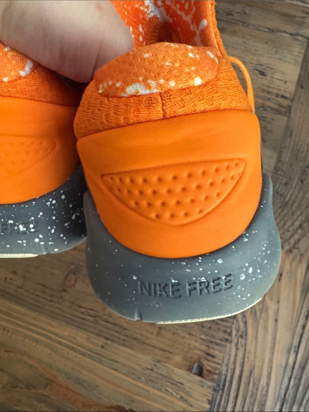 Nike TN Vols Orange Mesh Running Shoes with Speckled Gray Midsole - Picture 6 of 6